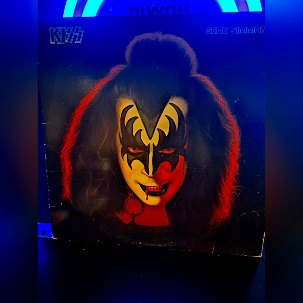 Gene Simmons vinyl with original poster